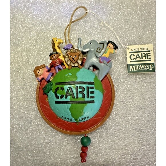 Midwest Cannon Falls CARE 1995 Christmas Ornament 50th Anniversary NEW WITH TAGS - Picture 1 of 6